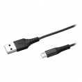 Cable Celly USB Macho / USB-C Macho 1M Nylon Black