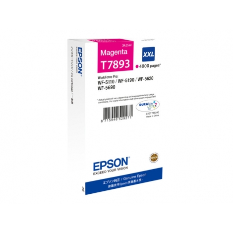 Cartucho Epson 79XXL Magenta WF-4630DWF WF-4640DTWF WF-5110DW WF-5190DW WF-5620DWF
