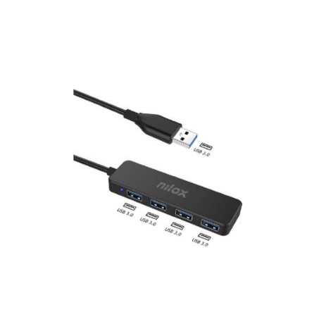 HUB Nilox 4 Puertos USB 3.0 Black