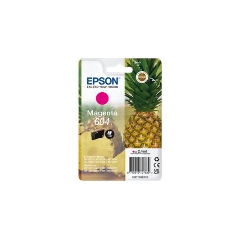 Cartucho Epson 604 Magenta Workforce XP-2200 XP-3200 XP-4200 WF-2910 WF-2950 130 PAG