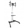 Soporte Monitor Suelo Movil Tooq 37-86" Ruedas Black / Silver