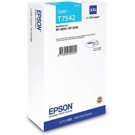 Cartucho Epson T7542xxl Cyan  WF PRO WF-8010 WF-8090 WF-8510 WF-8590