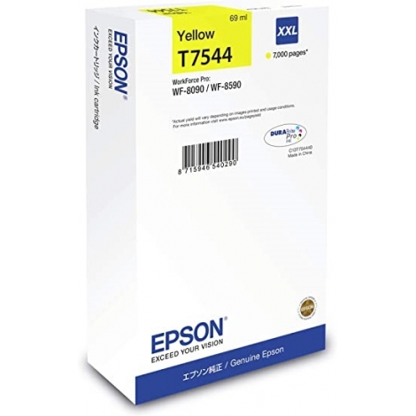 Cartucho Epson T7544xxl Yellow WF PRO WF-8010 WF-8090 WF-8510 WF-8590
