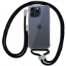 Funda Movil Back Cover Cool Silicona Transparente + Cordon Black iPhone 15 PRO