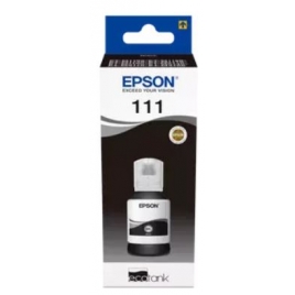 Bote de Tinta Epson 111 Black 120ML Pigmentada Ecotank ET-M1100 ET-2120
