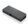 Puerto Replicador USB-C Lenovo Travel HDMI + VGA + RJ45 + USB 2.0 + USB 3.1 + USB-C PD 65W