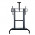 Soporte Monitor Suelo Movil Newline 100" Ruedas Black
