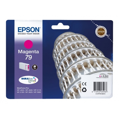 Cartucho Epson 79 Magenta WF-4630DWF WF-4640DTWF WF-5110DW WF-5190DW WF-5620DWF