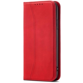 Funda Movil HT Flip Case Leather red Motorola Moto G84 5G
