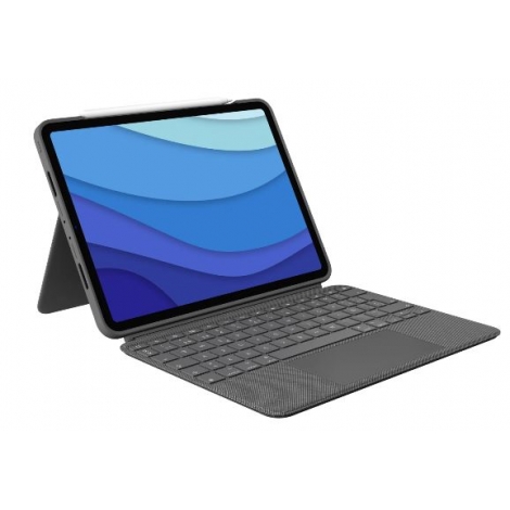 Funda Tablet + Teclado Logitech Combo Touch iPad AIR Grey