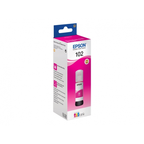 Bote de Tinta Epson 102 Magenta 70ML Ecotank ET-2700 ET-2750 ET-3700 ET-3750 ET-4750