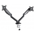 Soporte Monitor Escritorio Tooq 2 Brazos 10-32" Vesa 75/100 Montaje Pinza