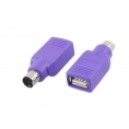 Adaptador Kablex PS2 Macho / USB Hembra Purple
