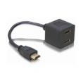 Adaptador Kablex HDMI 19 Macho / 2X HDMI 19 Hembra 0.3M