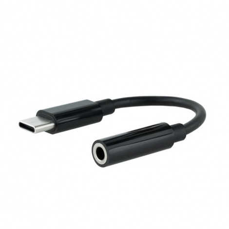 Adaptador Kablex USB-C Macho / Jack Hembra Black