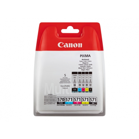 Cartucho Canon PGI570 / CLI-571 Multipack Pixma MG5751 MG5752 MG5753 MG6851