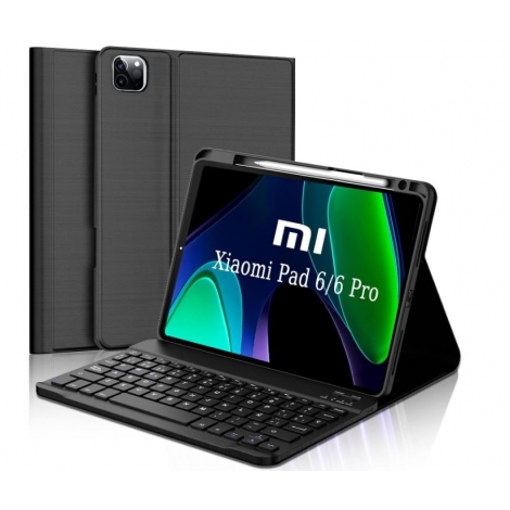 Funda Tablet HT Folio + Teclado Bluetooth Black Xiaomi PAD 6 11"