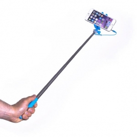 Soporte Selfie Celly Mini con Disparador Jack Blue