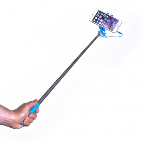 Soporte Selfie Celly Mini con Disparador Jack Blue