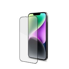 Protector Celly Cristal Templado 3D Black para iPhone 14