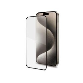 Protector Celly Cristal Templado 3D Black para iPhone 16