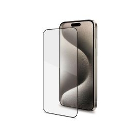 Protector Celly Cristal Templado 3D Black para iPhone 16 PRO