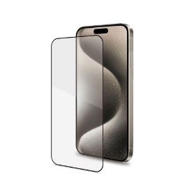 Protector Celly Cristal Templado 3D Black para iPhone 16 PRO MAX