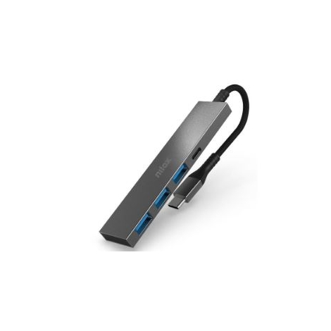 HUB Nilox USB-C 4 Puertos 3Xusb 3.0 USB-C Black