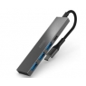 HUB Nilox USB-C 4 Puertos 3Xusb 3.0 USB-C Black