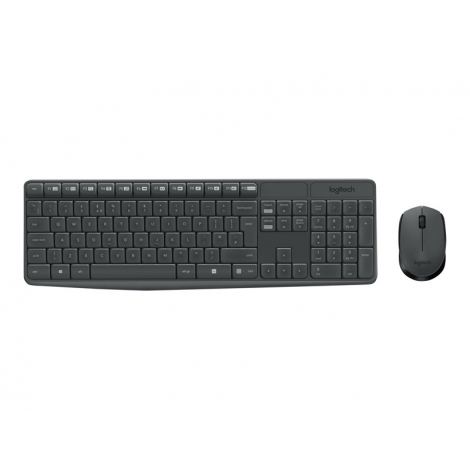 Teclado + Mouse Logitech Wireless MK235 Portugues