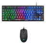 Teclado + Mouse Mars Gaming MCP100 H-MECHANICAL Iluminado RGB & RGB Flow Black