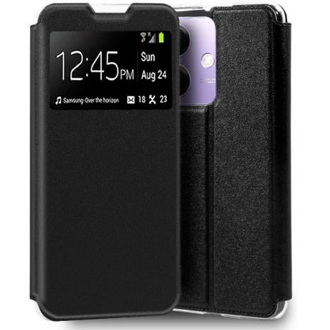 Funda Movil Cool Flip Cover Window Black Oppo A40 / A40M