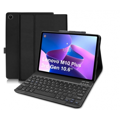Funda Tablet HT Folio + Teclado Bluetooth Black Lenovo TAB M10 Plus G3 10.6"