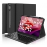 Funda Tablet HT Folio + Teclado Bluetooth Black Lenovo TAB P12 12.7"