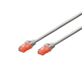 Cable Digitus red RJ45 CAT 6 UTP 10M Grey
