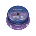 DVD+R Verbatim 4.7GB 16X Lata 25U