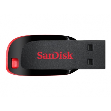 Memoria USB 128GB Sandisk Cruzer Blade Black / red