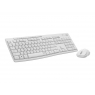 Teclado + Mouse Logitech Wireless MK295 Silent White