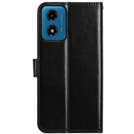 Funda Movil HT Flip Case Leather Black Motorola Moto G24 / E14