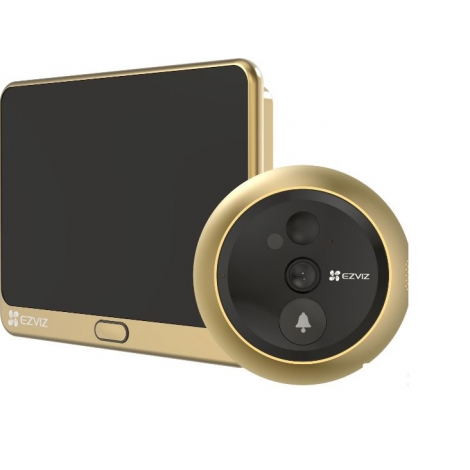 Mirilla Digital Ezviz DP2 2MP FHD DIA / Noche SD 4.3" Gold / Black