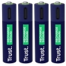 Pila Recargable Trust USB-C Tipo AA 1700MAH Pack 4