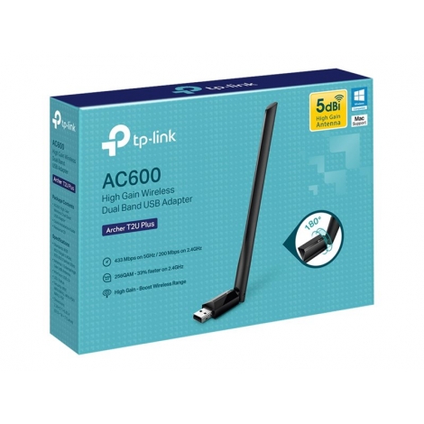 Adaptador WIFI TP-LINK AC600 Archer T2U Plus USB