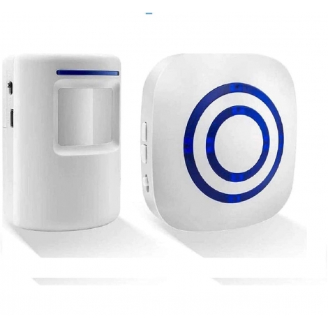 Timbre Inalambrico con Sensor de Movimiento 1 Receptor + 1 Detector