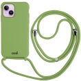 Funda Movil Back Cover Cool Silicona Pistachio Green + Cordon Pistachio Green iPhone 14