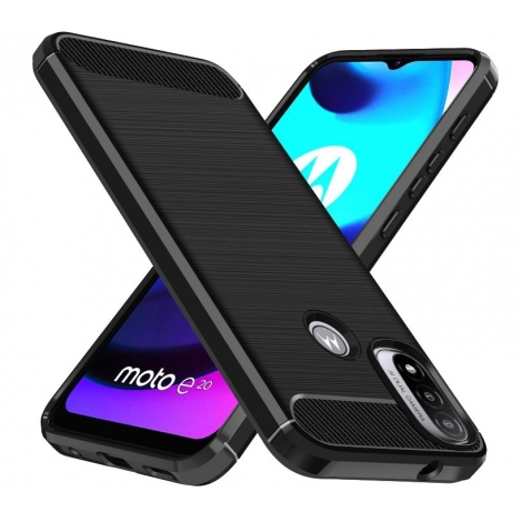 Funda Movil Back Cover HT Rugged Black Motorola E20 / E30 / E40