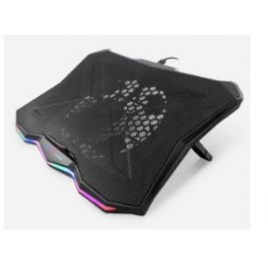 Base Refrigeradora Coolbox Deepgaming RWB-17 17.3" 1 Ventilador LED RGB Black