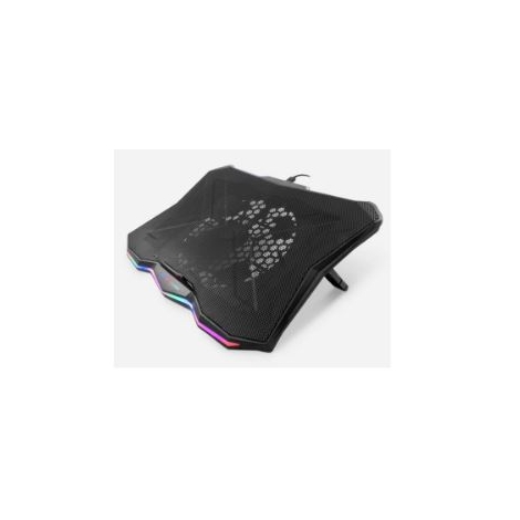 Base Refrigeradora Coolbox Deepgaming RWB-17 17.3" 1 Ventilador LED RGB Black