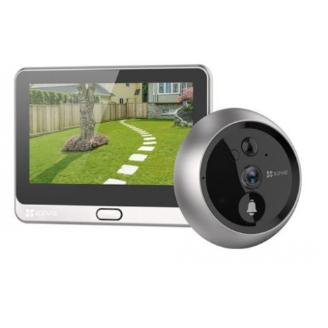 Mirilla Digital Ezviz DP2 2MP FHD DIA / Noche SD 4.3" Silver / Black