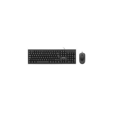 Teclado + Mouse Nilox Nxkme000005 USB Black