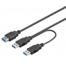 Cable Kablex 2Xusb 3.0 Macho / USB Hembra 30CM